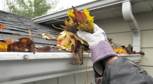 Gutter cleaning for fall home maintenance